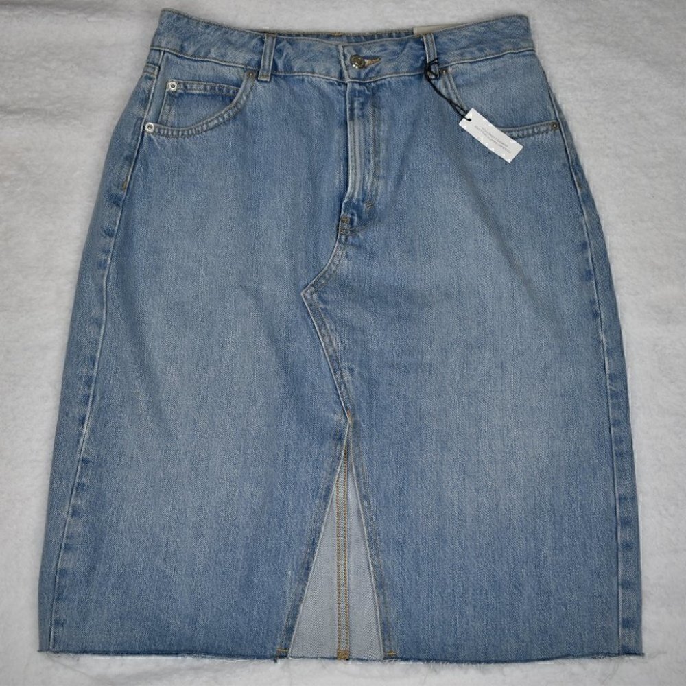 TOPSHOP MOTO Cowgirl Rodeo Denim Skirt Size 10